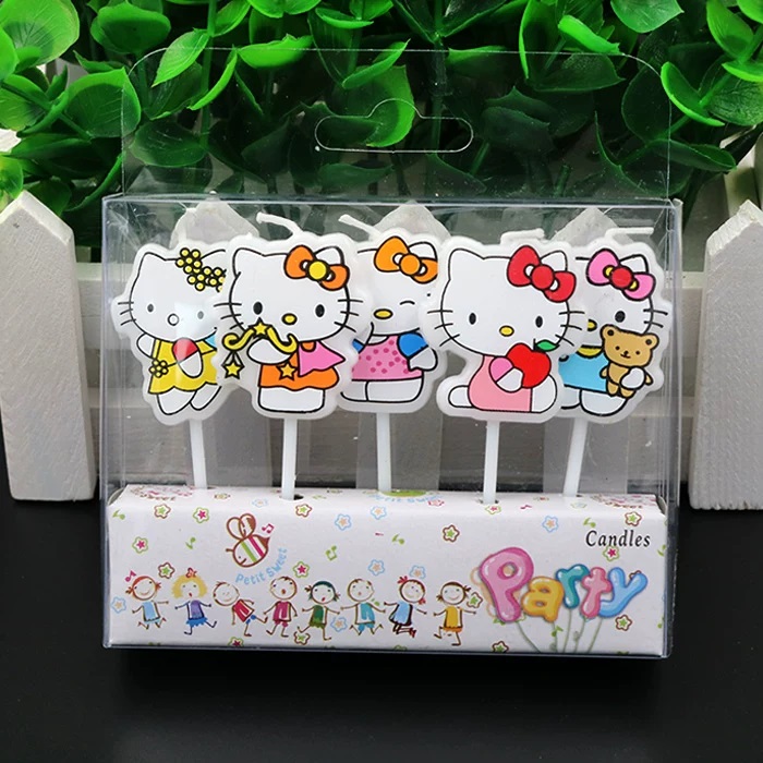 Candle Supplies Kit - 5pcs/Set Kawaii HelloKitty Handmade DIY Candle