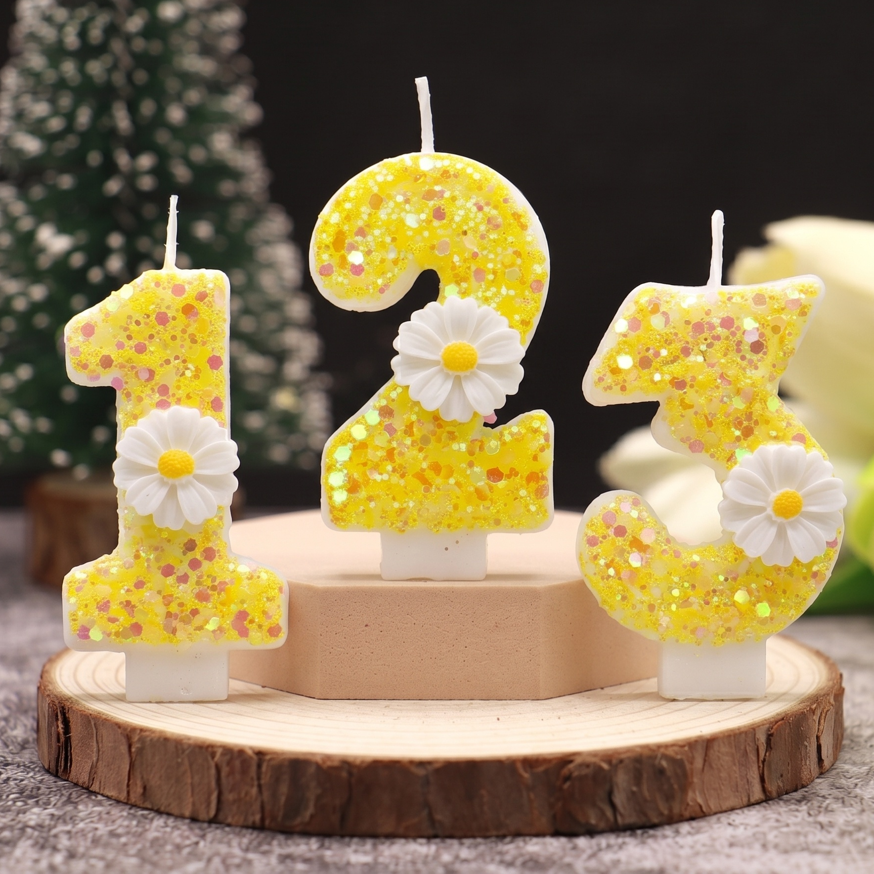 Candle Supplies Bulk - Mixed Color Bright Yellow Gold Flower