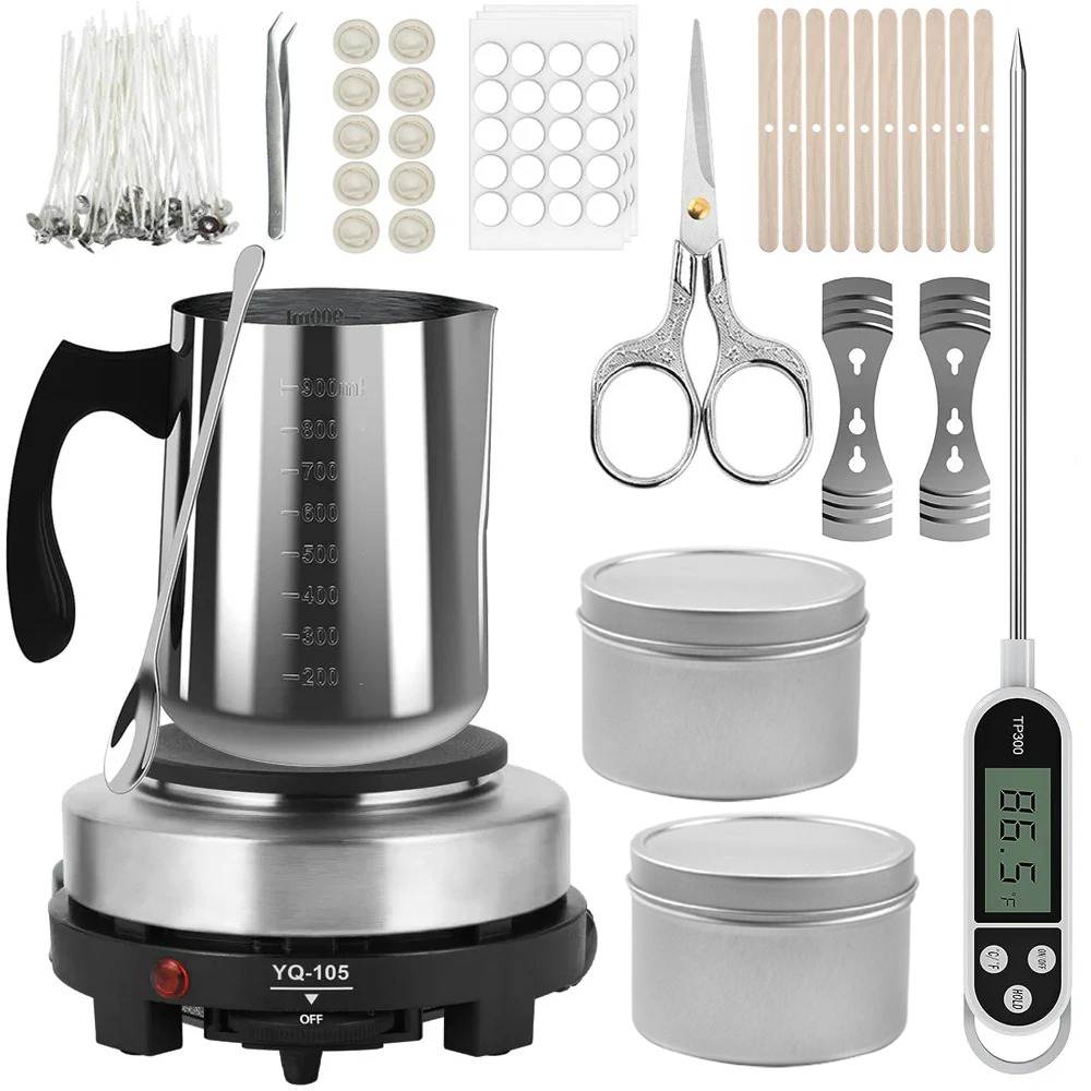Candle Supplies Kit - Candle Pouring Pot with Electric Hot