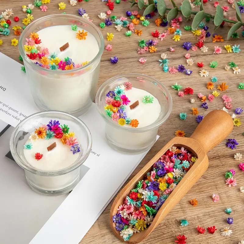 Candle Supplies Bulk - Mixed Colorful Flower for Wax Molding,