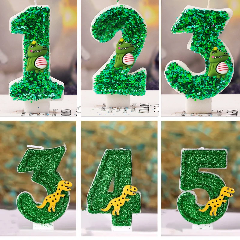 Candle Supplies Beeswax - Dinosaur Birthday Candles Number Children's Birthday
