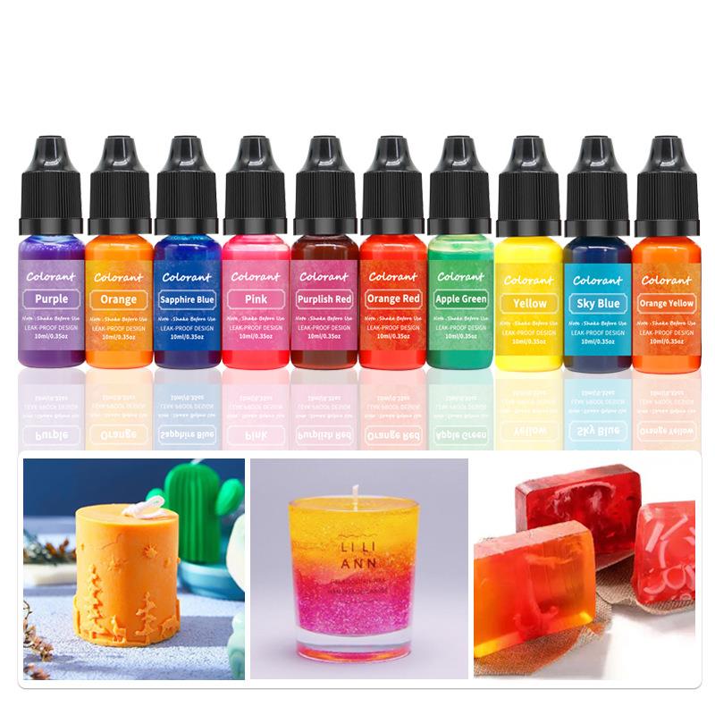 Candle Supplies Beeswax - 20 Colors 10ml Candle Wax Pigment