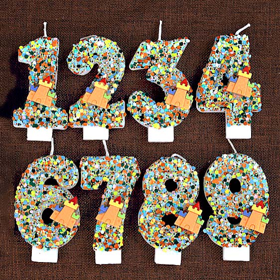 Candle Supply - Candles for Birthday Cake Building Blocks