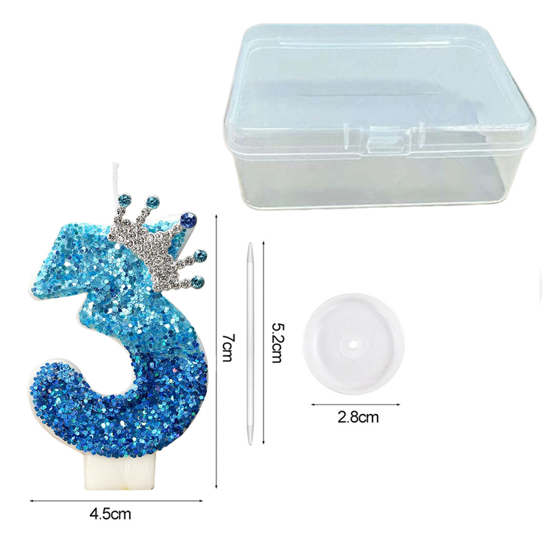 Creative Peacock Blue Crown Di - Candle Supply review and price