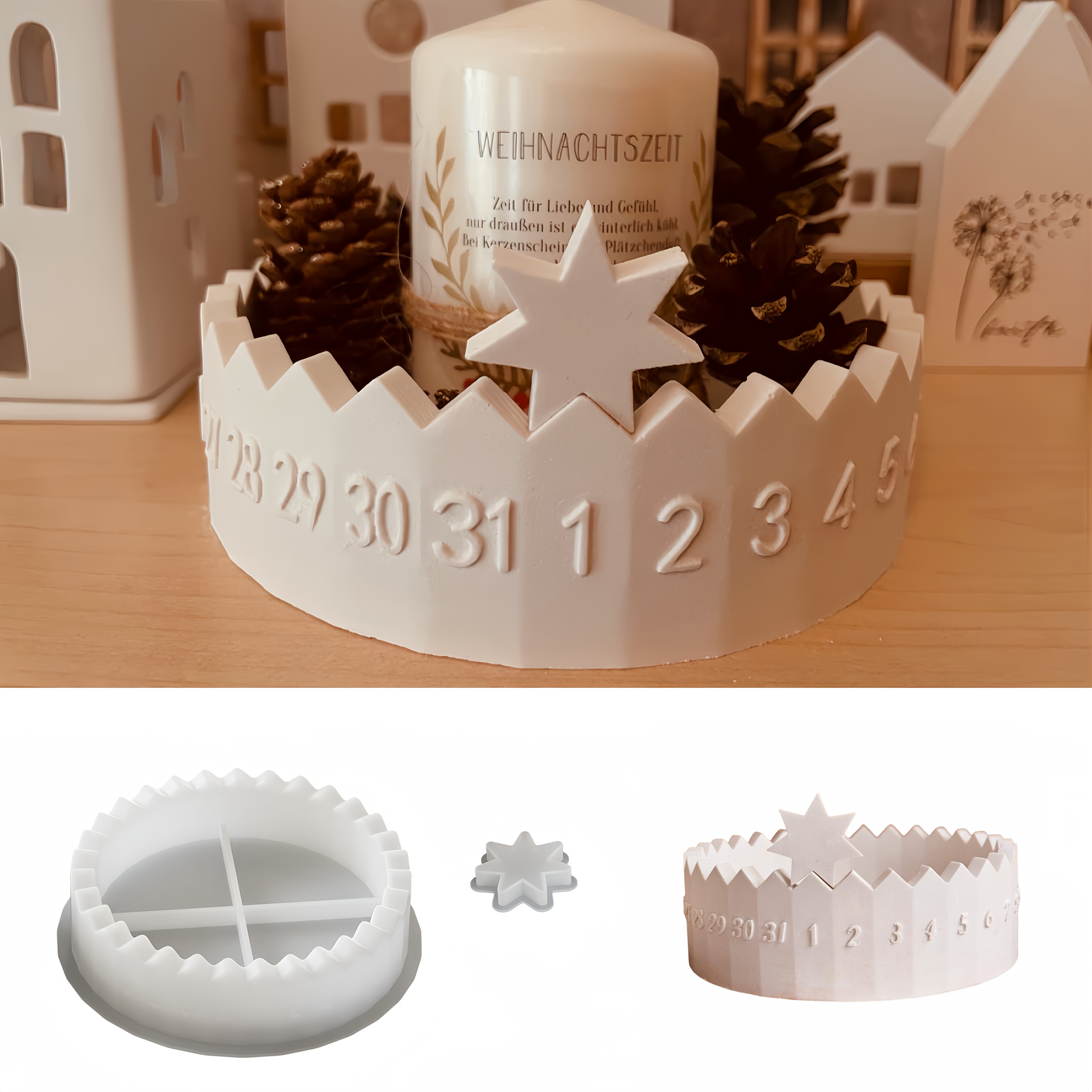 1 set Advent Calendar Silicone - Candle Supplies Kit review and price