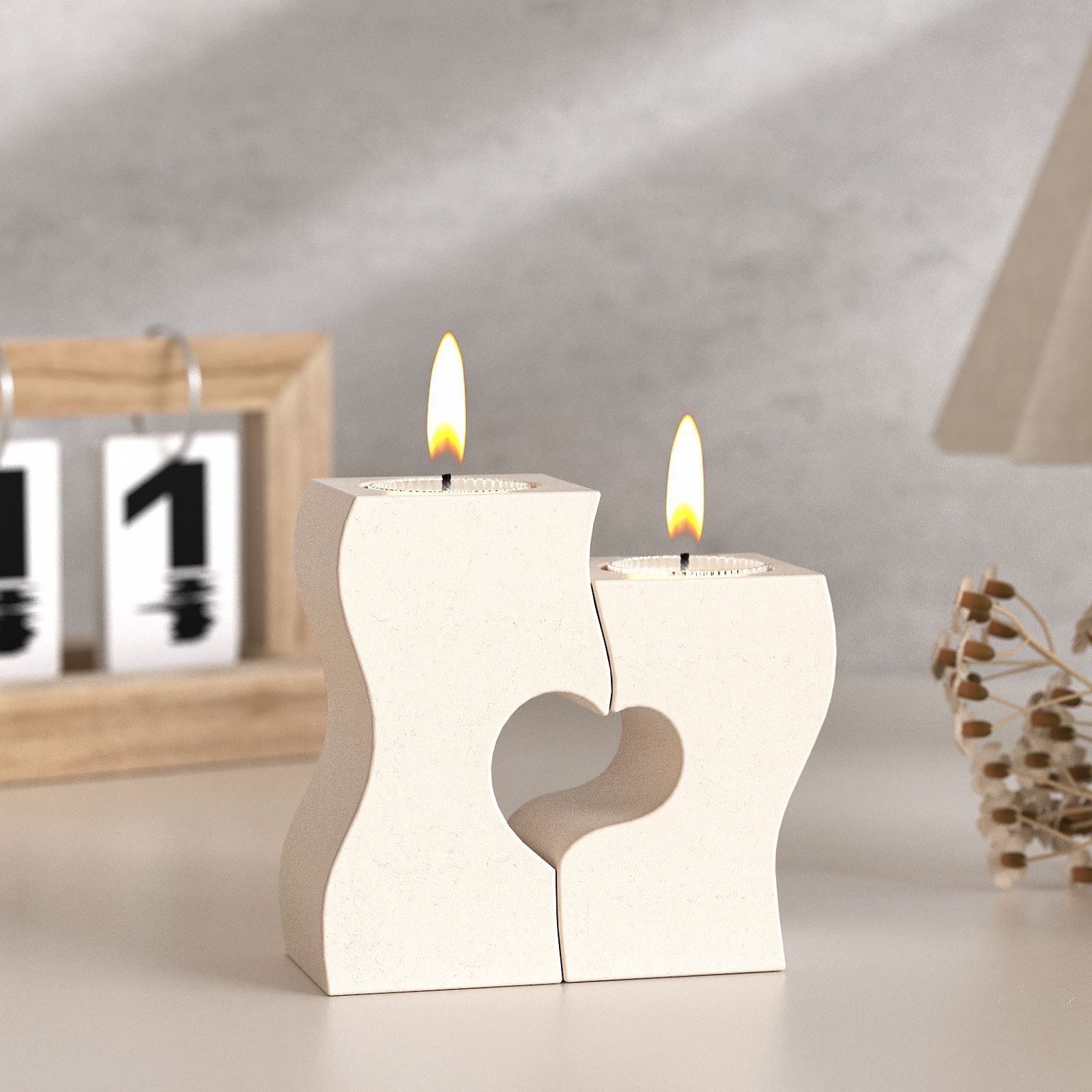 S Heart Candlestick Silicone M - Candle Supply review and price