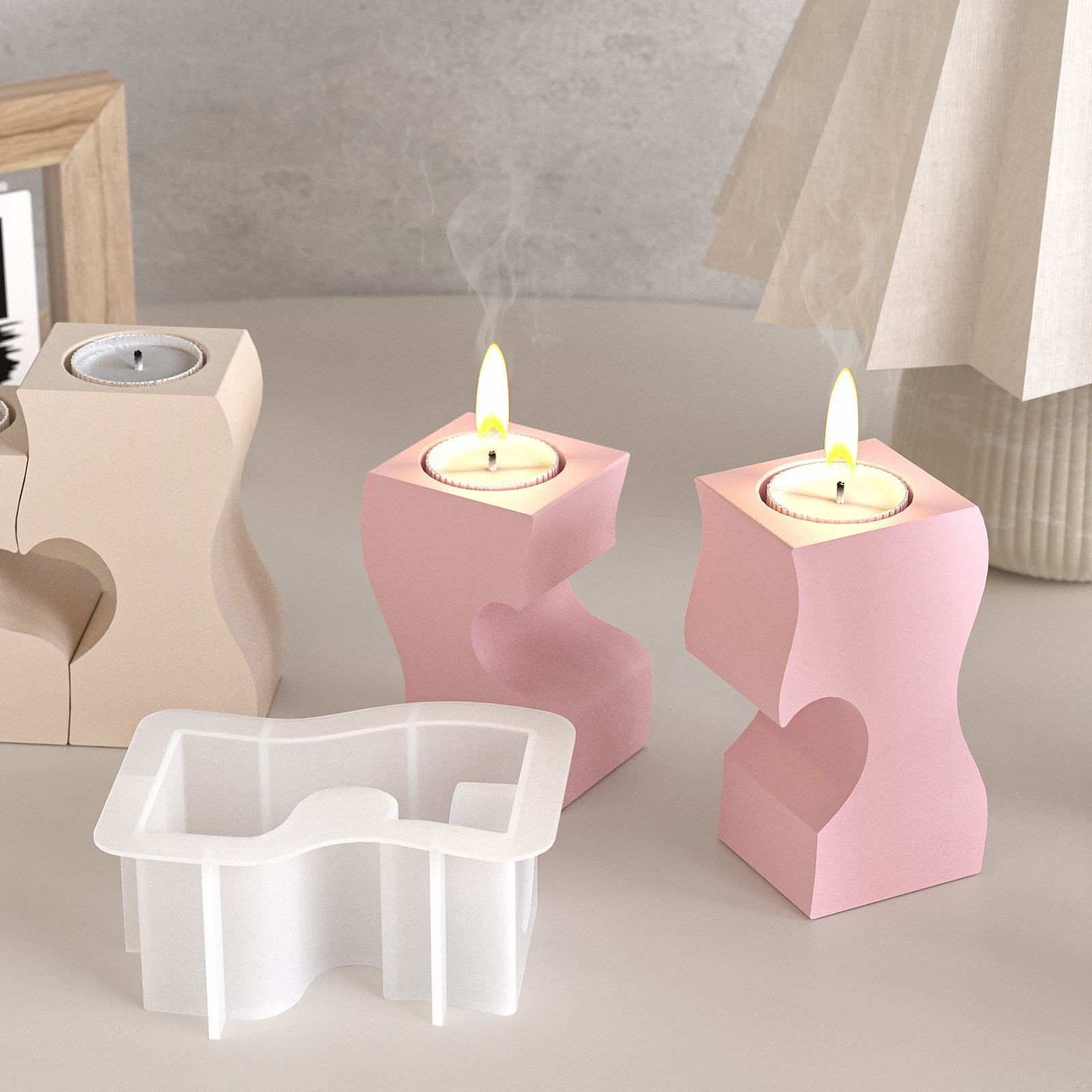 S Heart Candlestick Silicone M - Candle Supply review and price