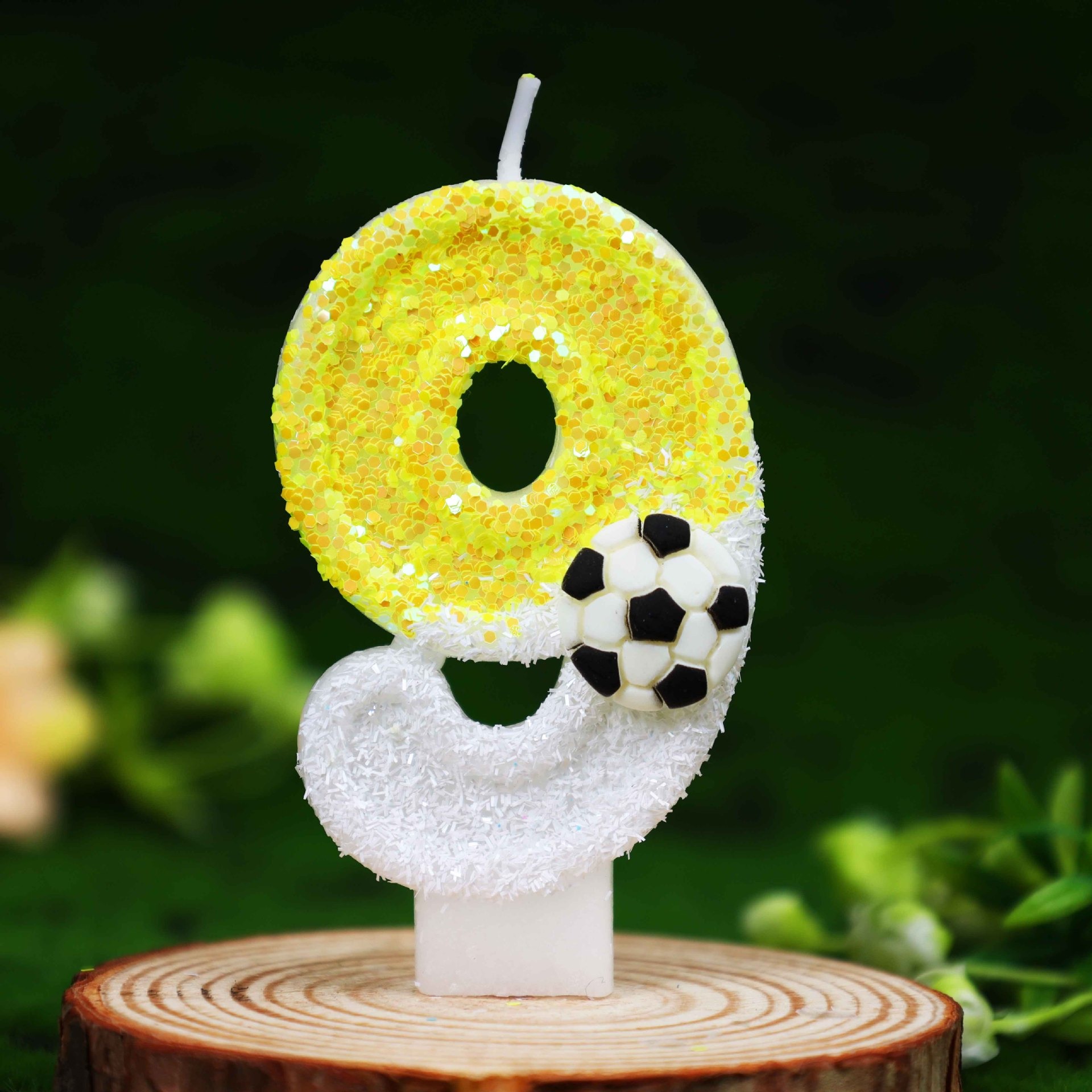 Yellow White Sequins Sports Fo - Candle Supply review and price