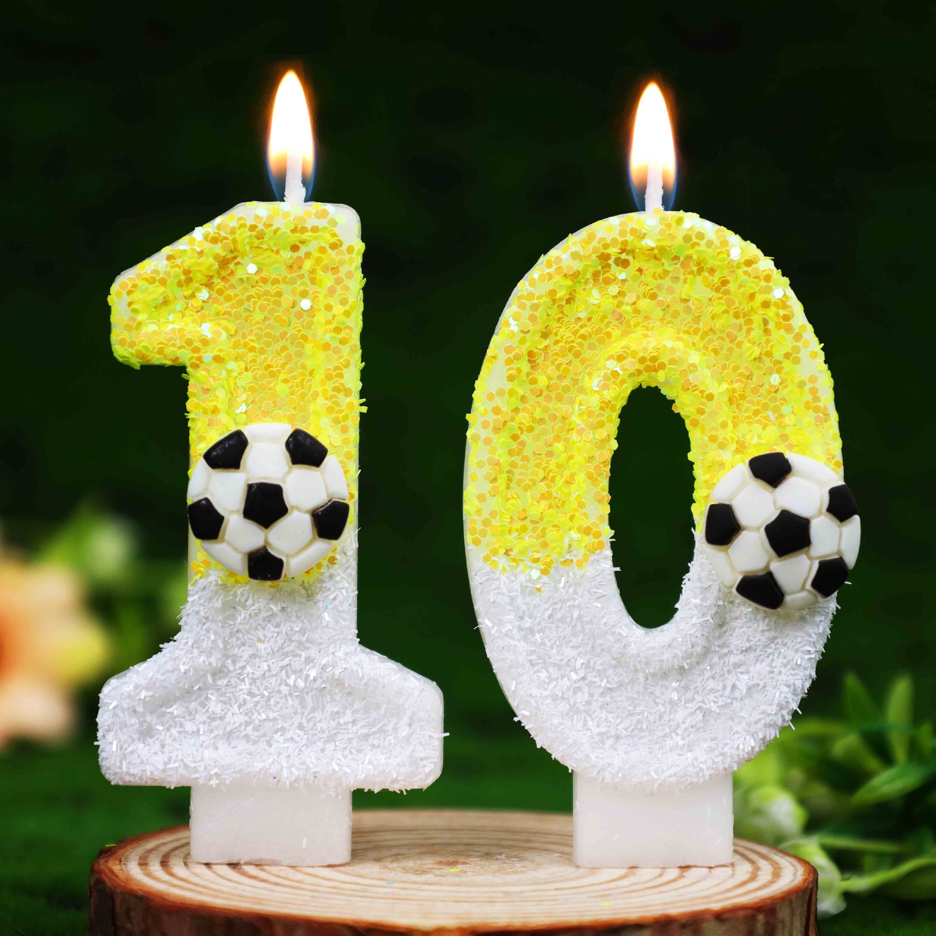 Yellow White Sequins Sports Fo - Candle Supply review and price