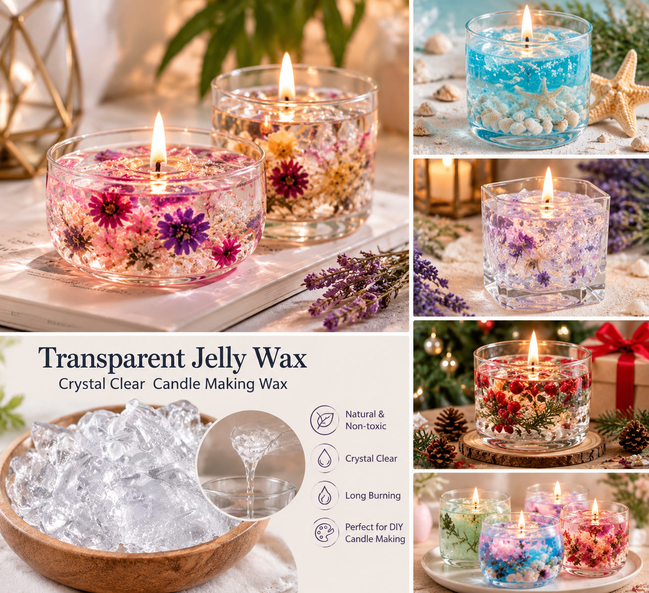 50/100/200/500g Jelly Wax Cand - Candle Supplies Bulk review and price