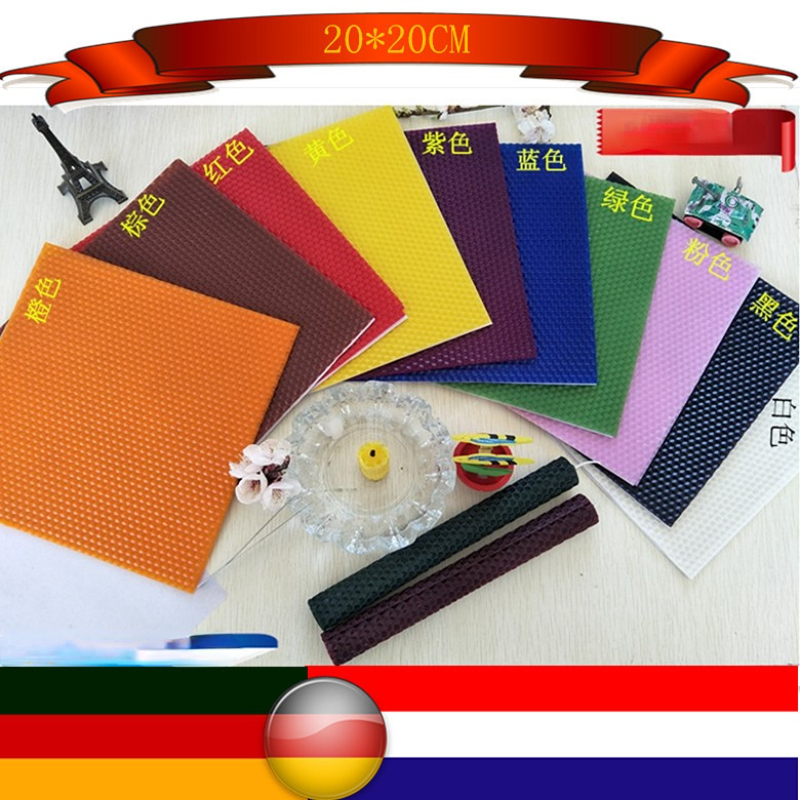 2pcs 20*20cm Color Beeswax Sli - Candle Supplies Beeswax review and price