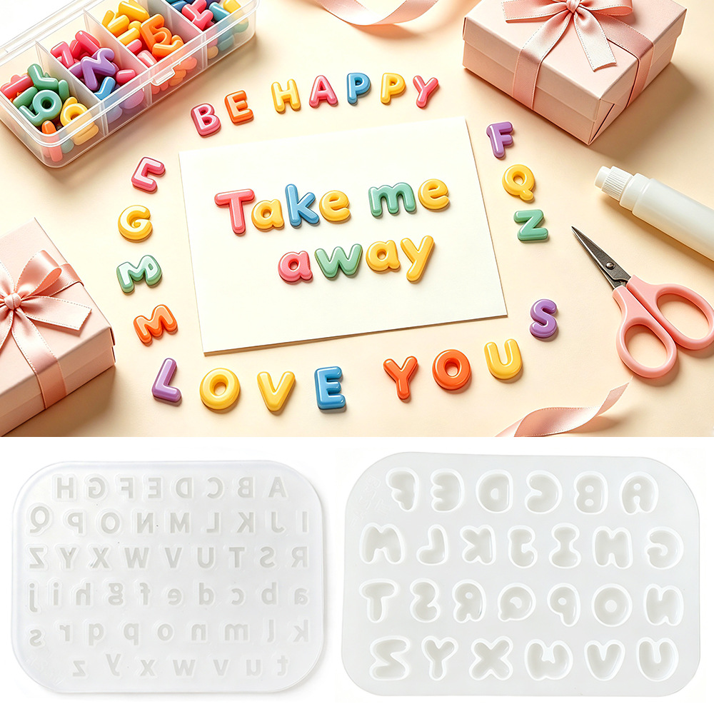 2Pcs Mini Letter Silicone Mold - Candle Supplies Kit review and price