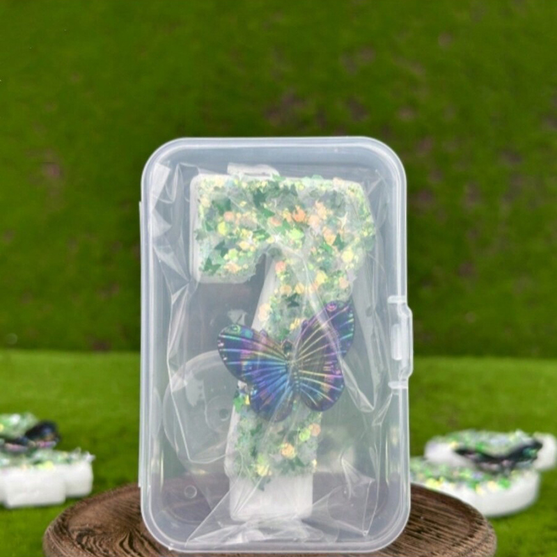 1Pc Green Sequins Number 0-9 B - Candle Supply review and price