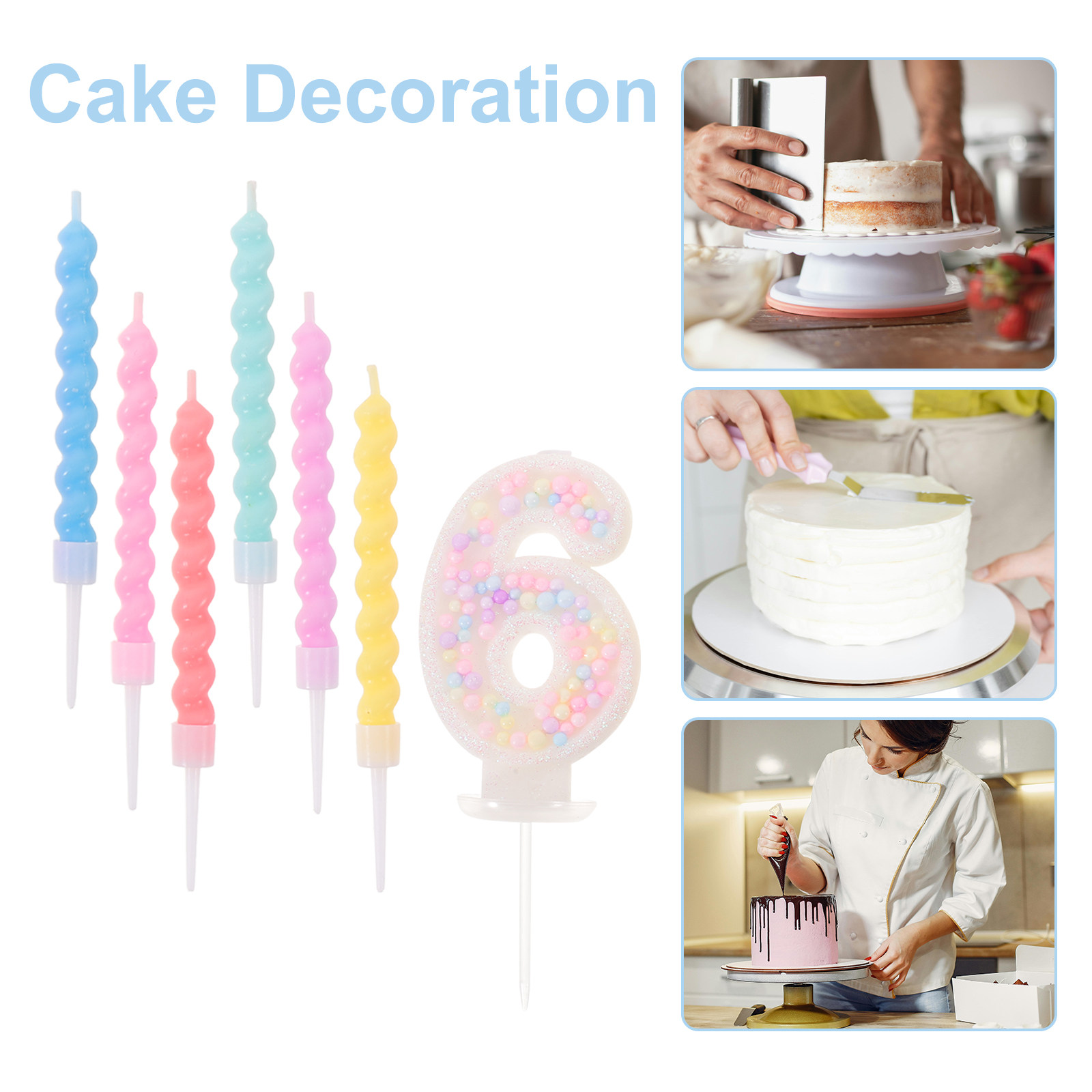 13Pcs Colorful Spiral Birthday - Candle Supply review and price