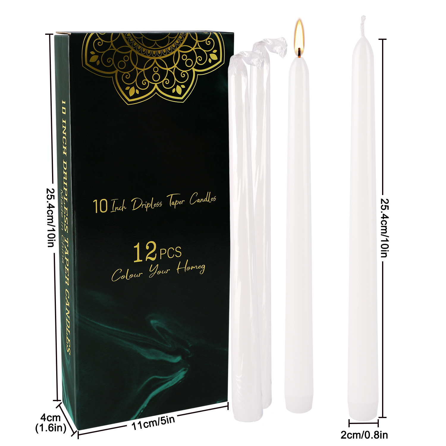 12-Pack of 10inch White Stick  - Candle Supplies Bulk review and price