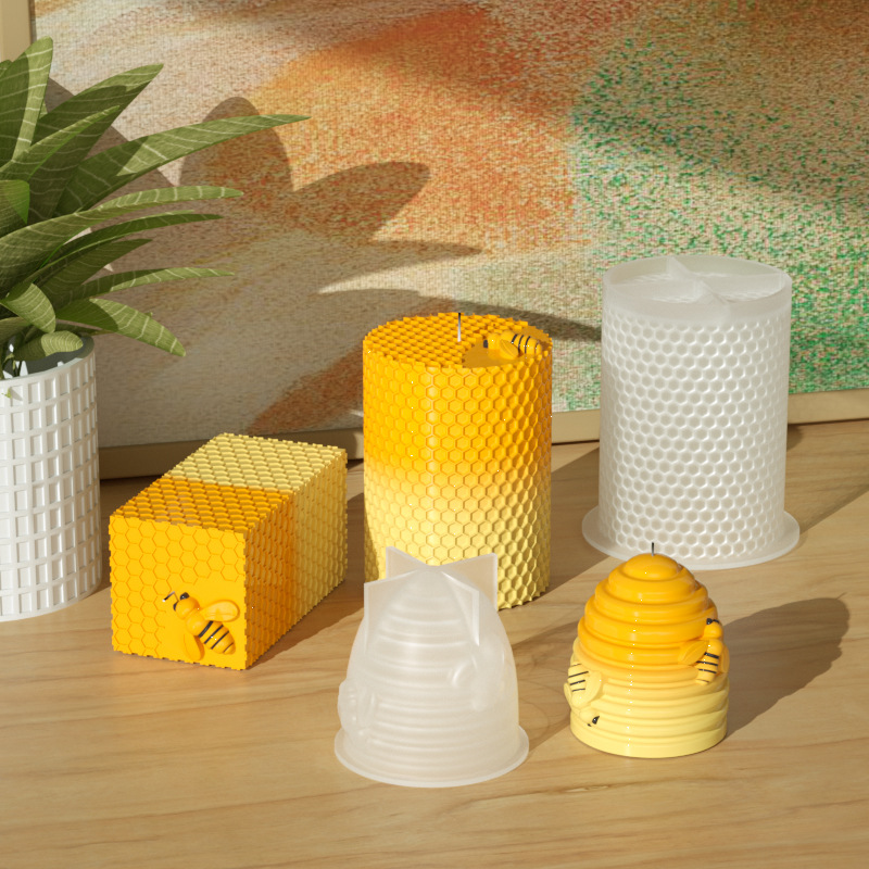 Candle Silicone Mold 3D Bee Ho - Candle Supplies Beeswax review and price