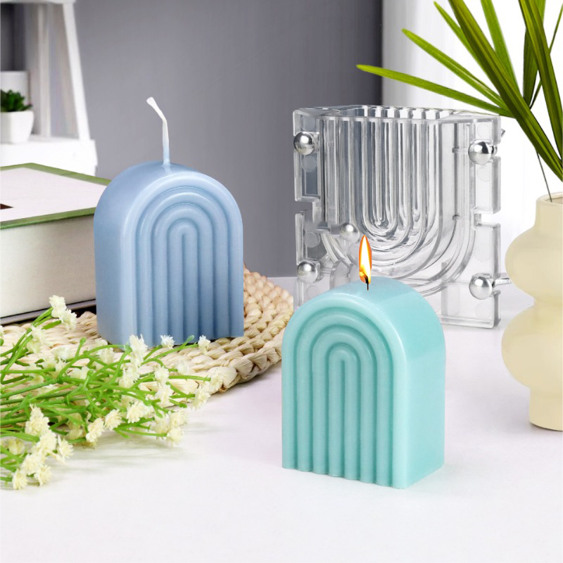 DIY Striped arch Candle mold D - Candle Supplies Kit review and price