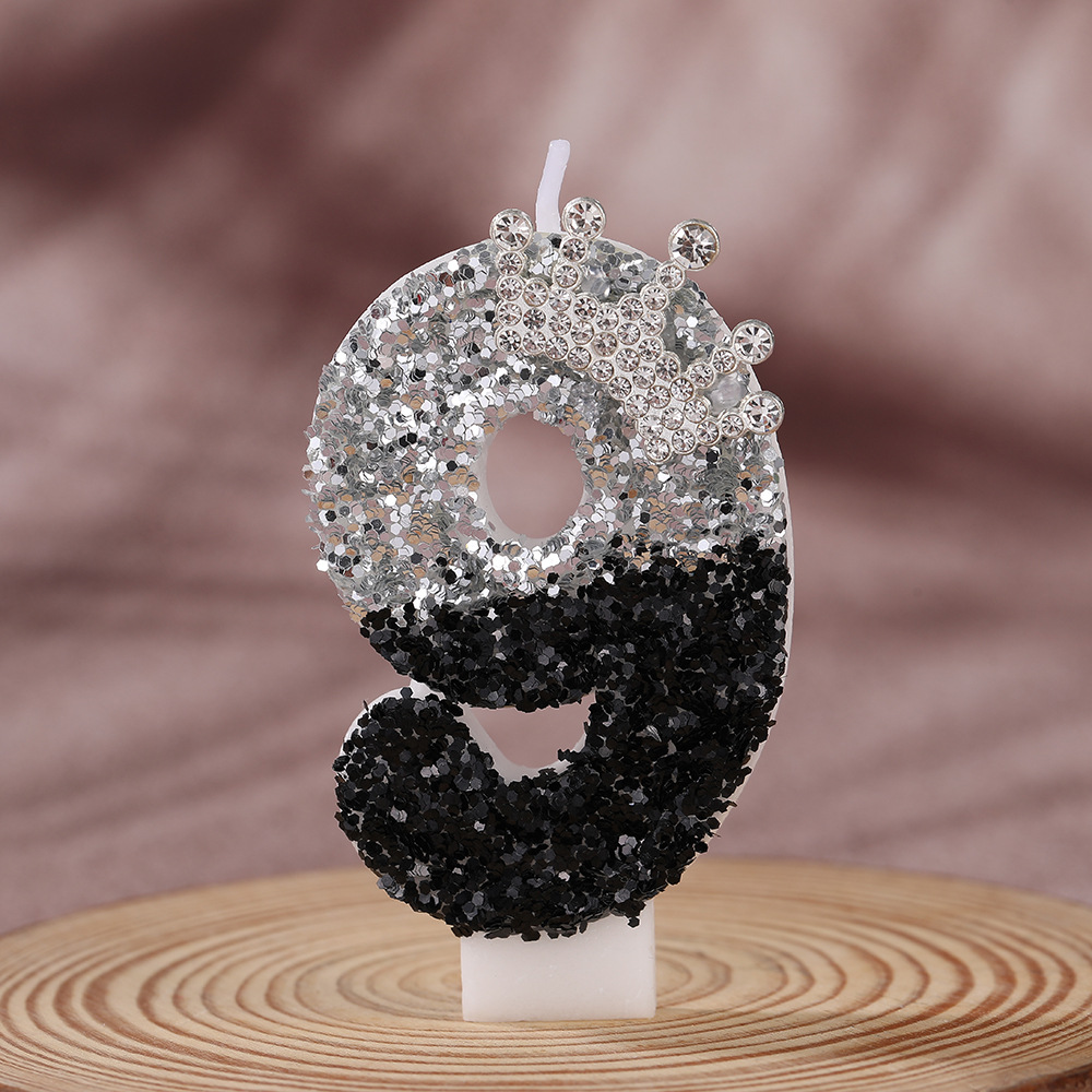 Black Silver Gradient Crown Ha - Candle Supply review and price