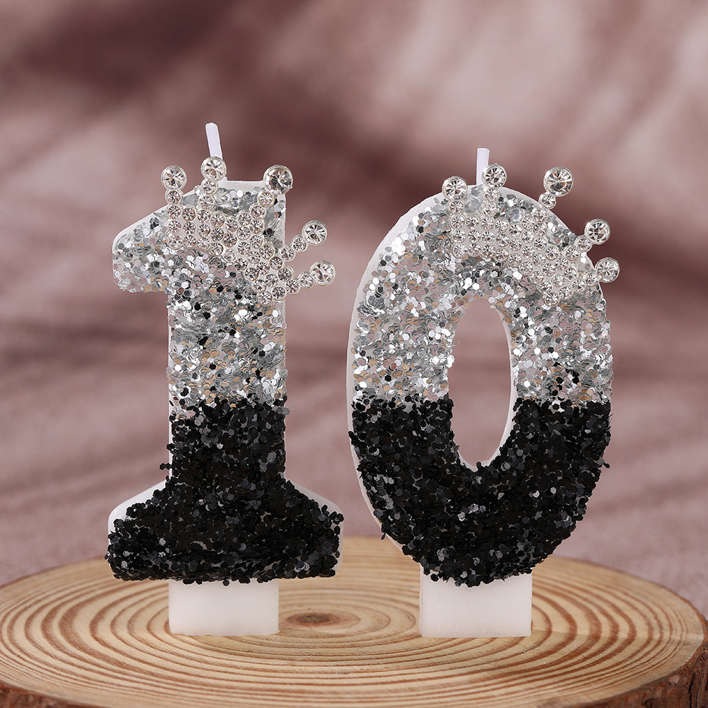 Black Silver Gradient Crown Ha - Candle Supply review and price