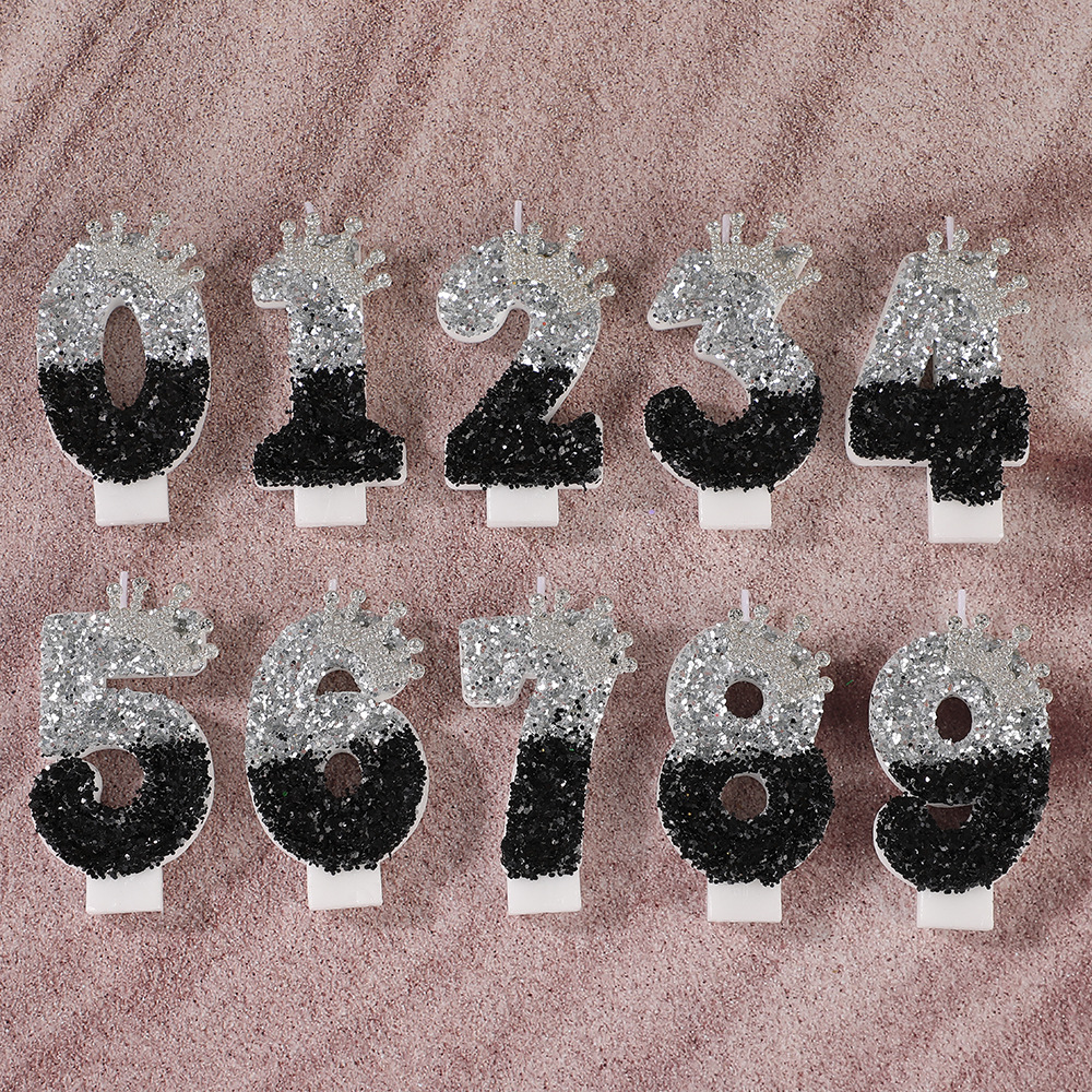 Black Silver Gradient Crown Ha - Candle Supply review and price